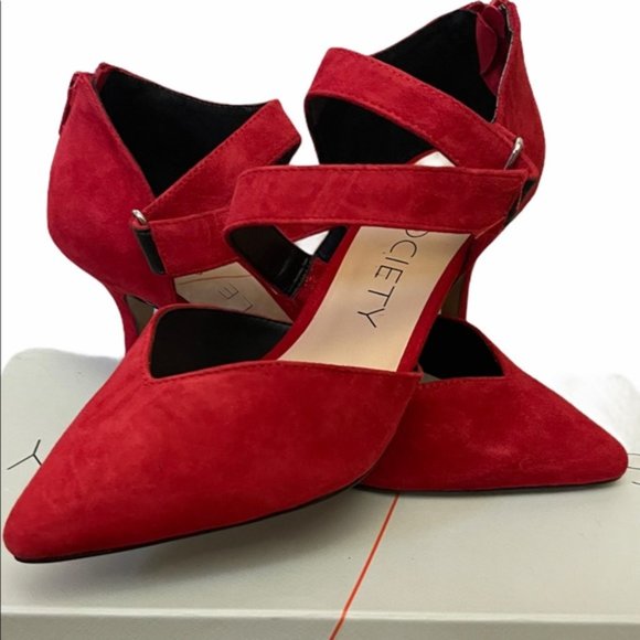 💎✨$175✨💎 RED suede heels - Picture 7 of 7